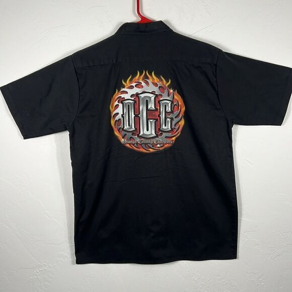 🔥🔥 Vintage 2003 OCC ORANGE COUNTY CHOPPERS Biker Garage Shop Shirt Sz Lg - EUC - Picture 6 of 11